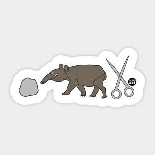 ROCK TAPIR SCISSORS Sticker